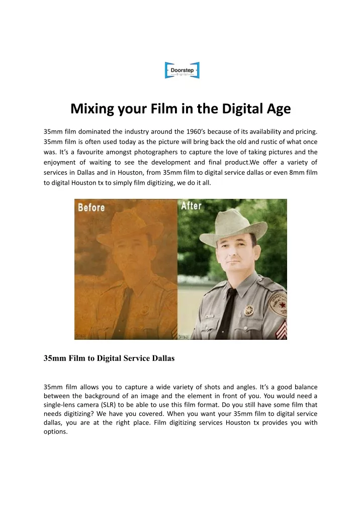 mixing your film in the digital age