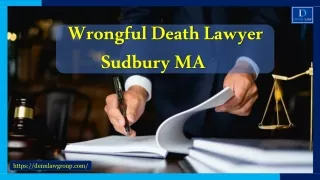 Wrongful Death Lawyer Sudbury MA