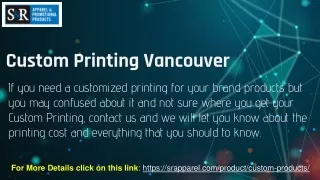 Custom Printing Vancouver