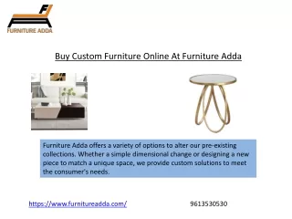 Buy Custom Furniture Online At Furniture Adda