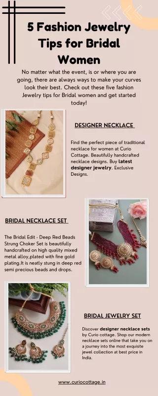 Fashion Jewelry For Bridal Women-Curio Cottage