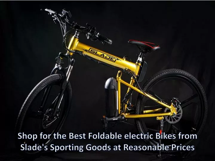 shop for the best foldable electric bikes from slade s sporting goods at reasonable prices