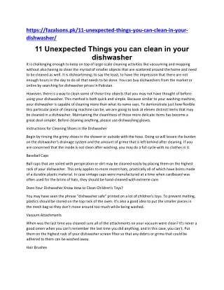 https fazalsons pk 11 unexpected things