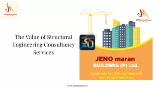 Jeno maran Builders : We will build on our tradition of excellence