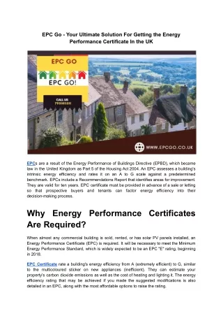 EPC Go - Your Ultimate Solution For Getting the Energy Performance Certificate In the UK.pdf