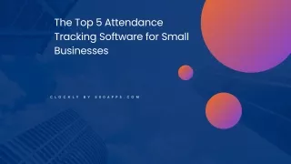 the top 5 attendance tracking software for small