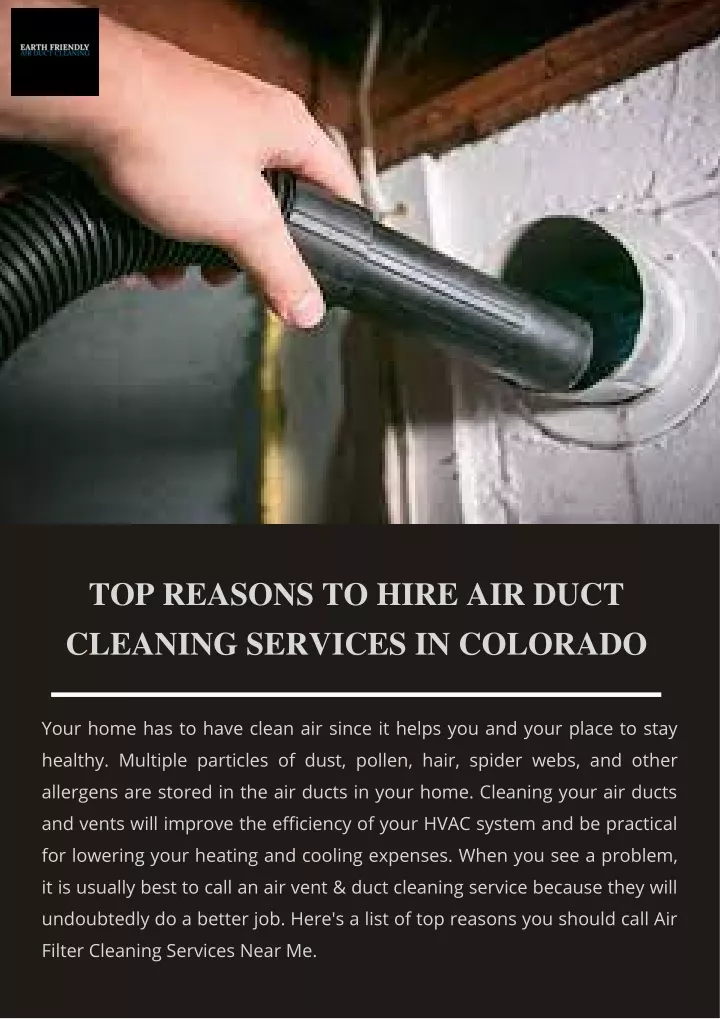 top reasons to hire air duct cleaning services