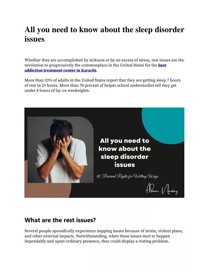 all you need to know about the sleep disorder