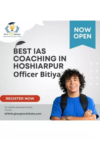 Officer Bitiya Best IAS Coaching In Hoshiarpur