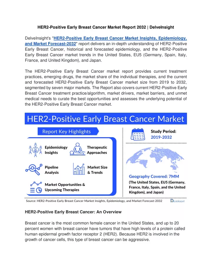 her2 positive early breast cancer market report