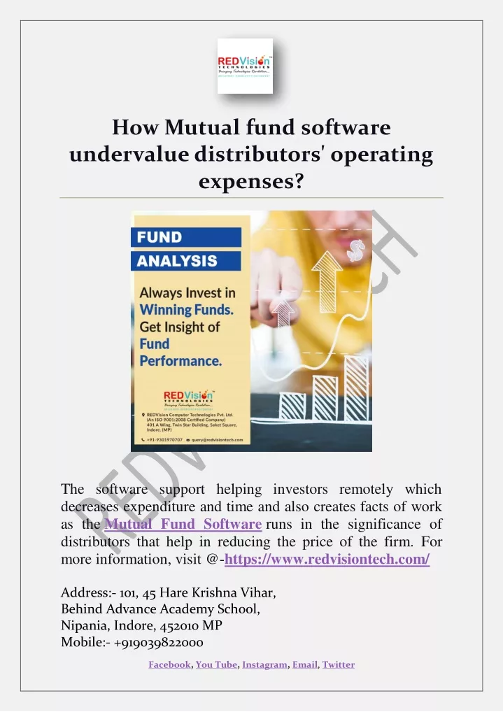 how mutual fund software undervalue distributors