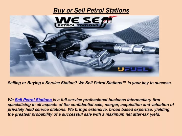 buy or sell petrol stations