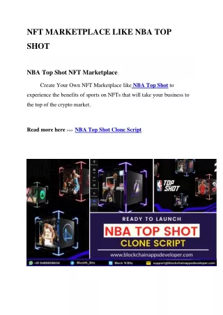 Where to get NBA Top Shot clone script