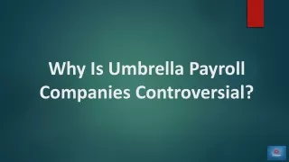 Why Is Umbrella Payroll Companies Controversial