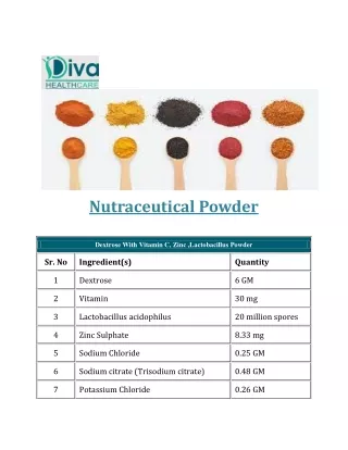 nutraceutical powder