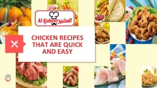 chicken recipes that are quick and easy