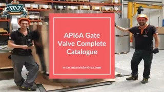 API6A Gate Valve Comaplete Catalogue