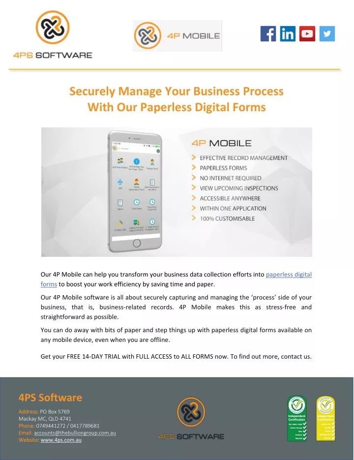 securely manage your business process with