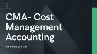 cma cost management accounting