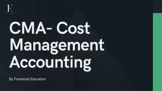 cma cost management accounting