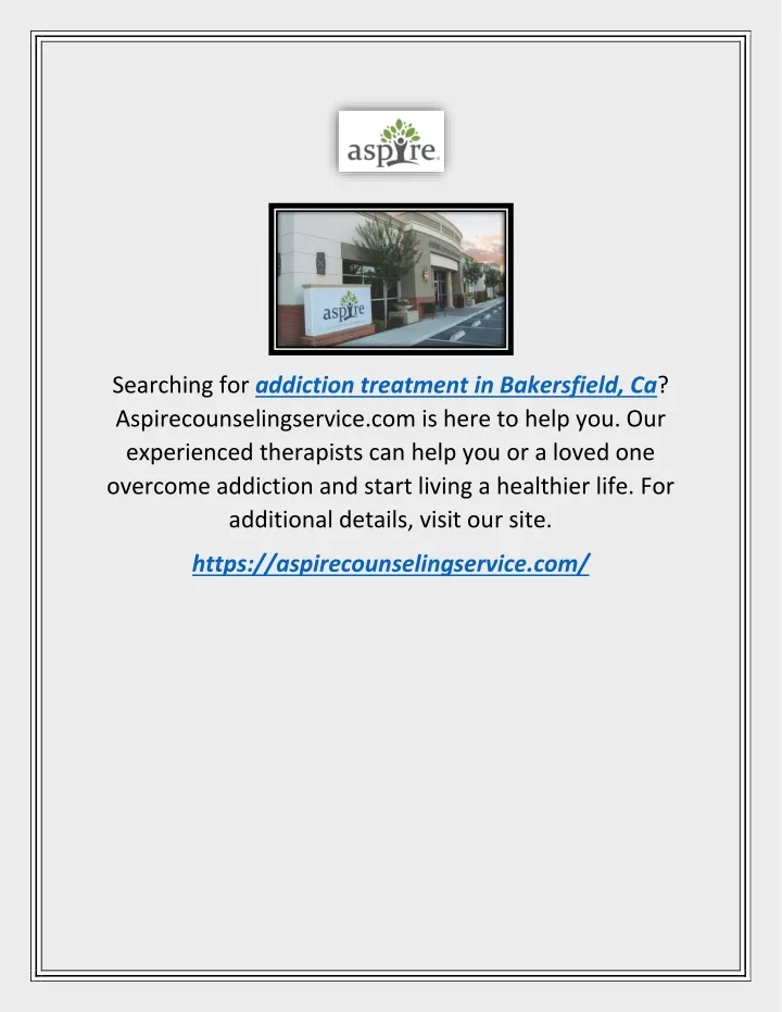 searching for addiction treatment in bakersfield