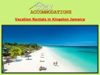 Vacation Rentals in Kingston Jamaica