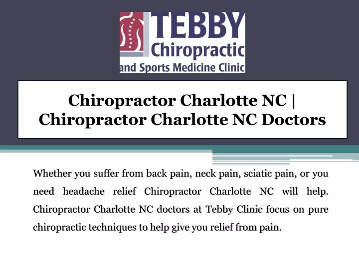 chiropractor charlotte nc chiropractor charlotte nc doctors