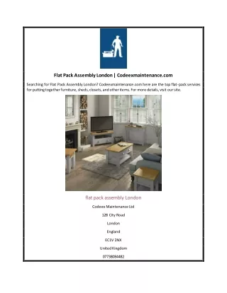flat pack assembly london codeexmaintenance com