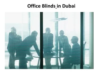 Office Blindsin Dubai