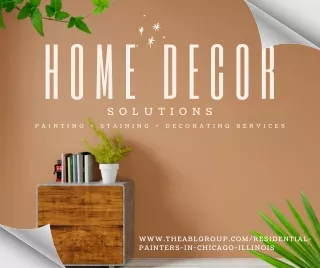 home decor s o l u t i o n s
