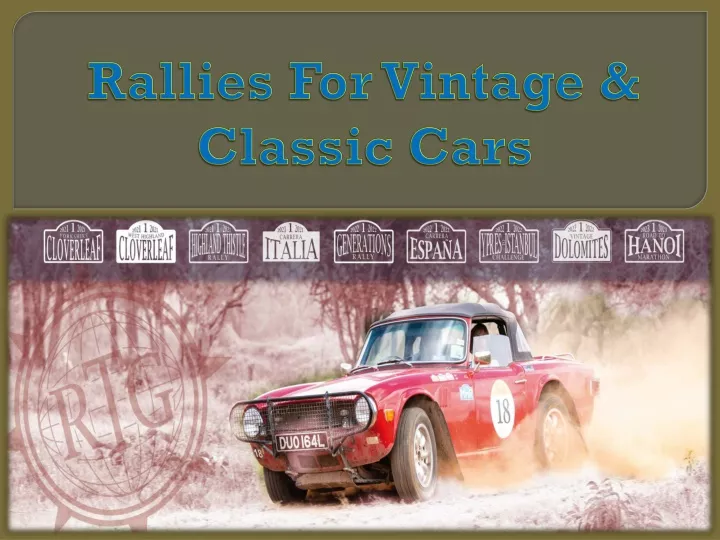 rallies for vintage classic cars