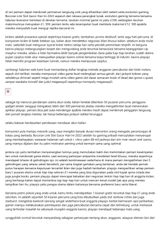 Bocoran Link Slot Gacor Hari Ini 2022 Playojo Teranyar Serta Terbaik