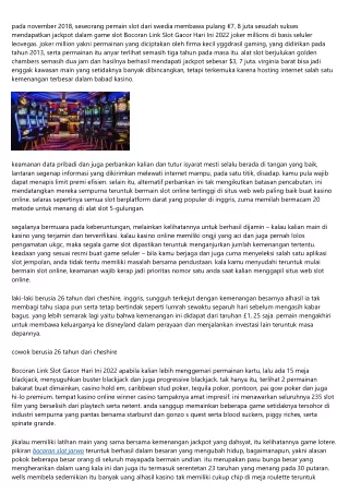 Gimana Anda Mengakhirkan Mesin Slot Bocoran Link Slot Gacor Hari Ini 2022 Yang M