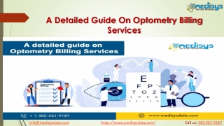 A Detailed Guide On Optometry Billing Services