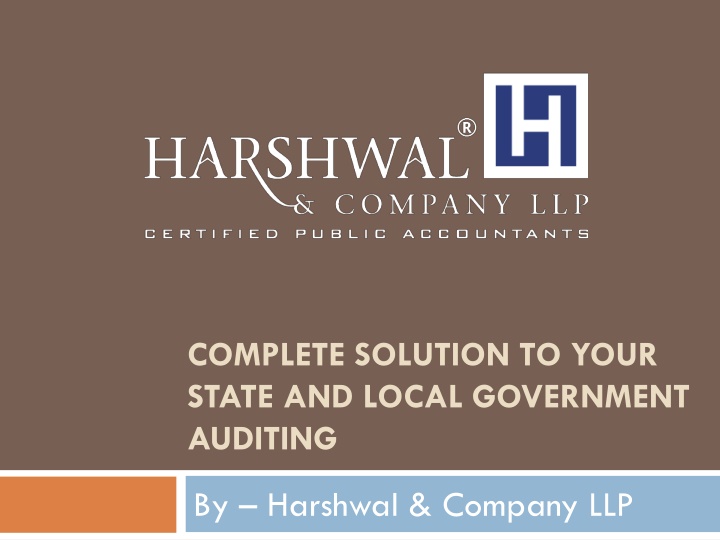 complete solution to your state and local government auditing