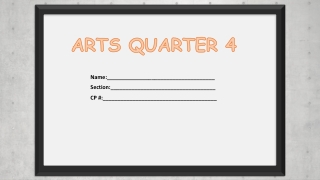 arts quarter 4 portfolio