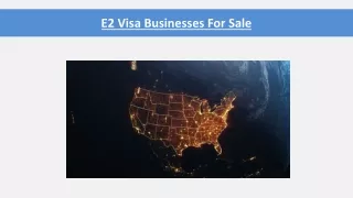 What Is An E2 Visa Business Plan and What Needs to Be Included