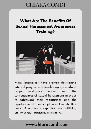 What Are The Benefits Of Sexual Harassment Awareness Training