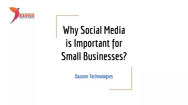 why social media is important for small businesses