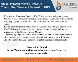 global eyewear market industry trends size share