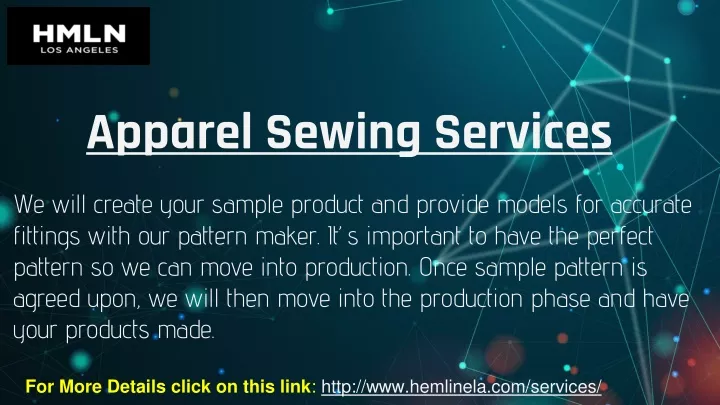 apparel sewing services