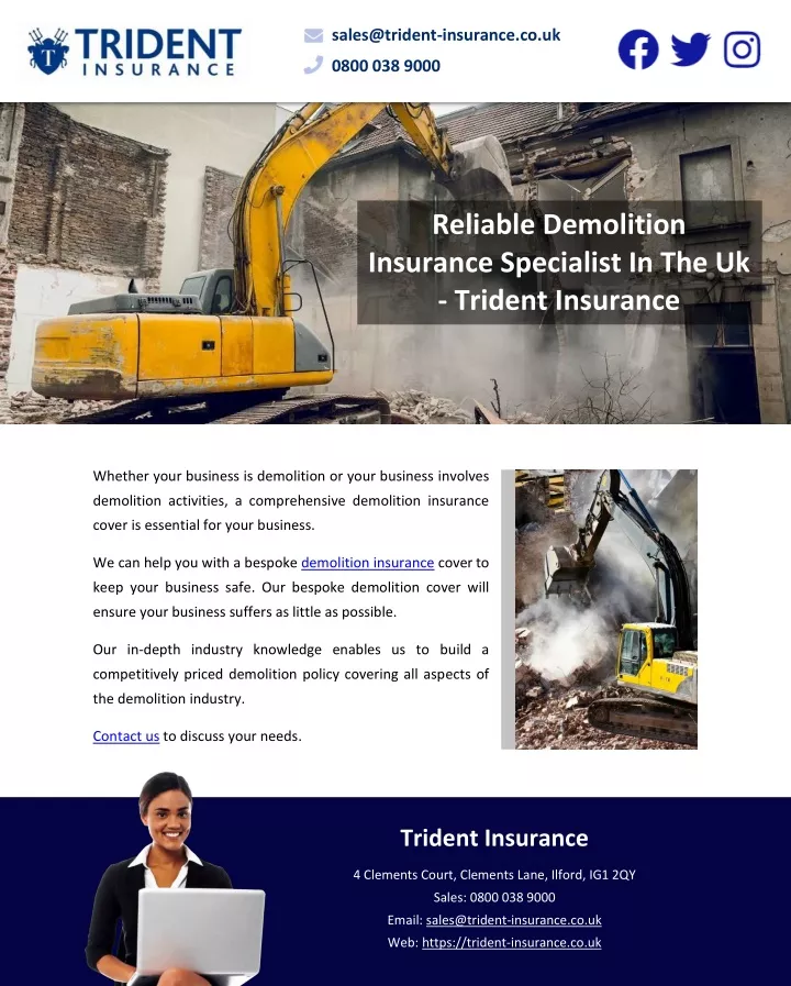 sales@trident insurance co uk