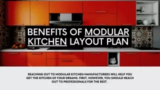 Benefits Of Modular Kitchen Layout Plan
