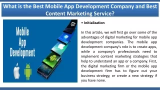 what is the best mobile app development company
