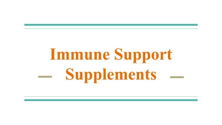 immune support supplements