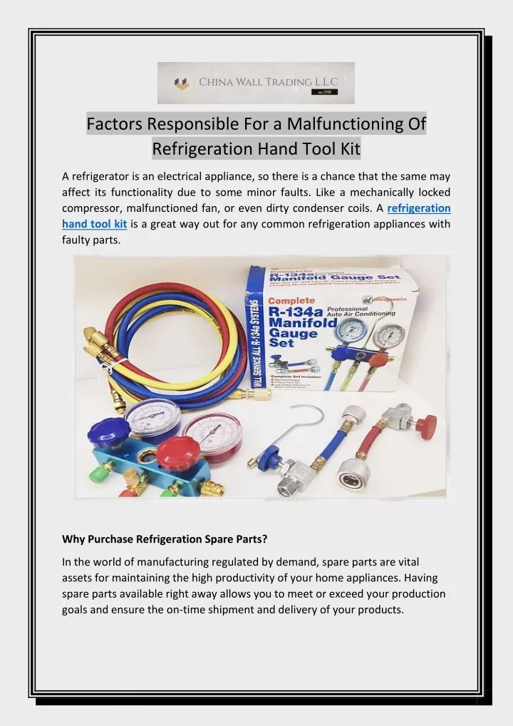 factors responsible for a malfunctioning