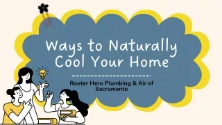 ways to naturally cool your home
