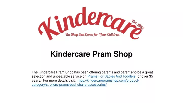 kindercare pram shop