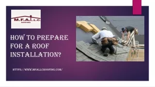 how to prepare for a roof installation