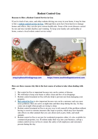 rodent control goa
